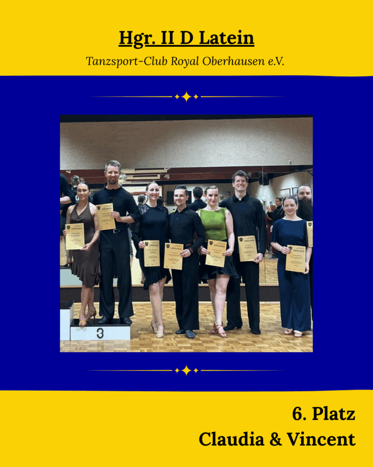 Platzierung in Oberhausen!