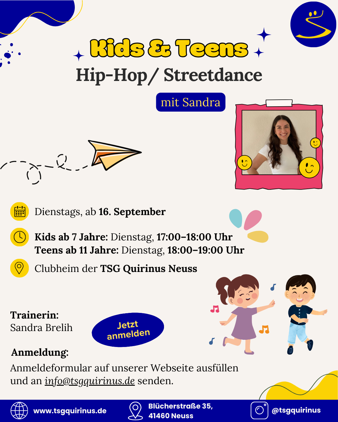 Neuer Kurs mit Sandra